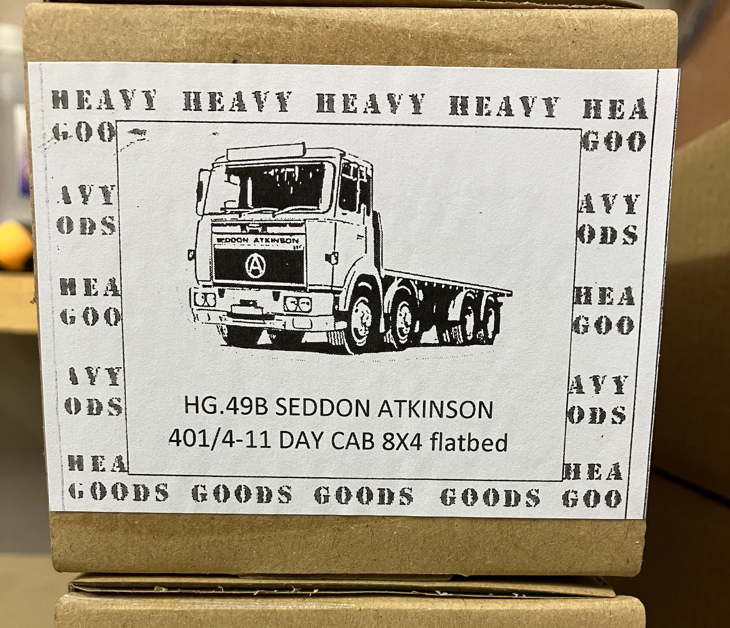 049 HG.49B Seddon Atkinson 401/4-11 8x4 day cab, Flat bed body