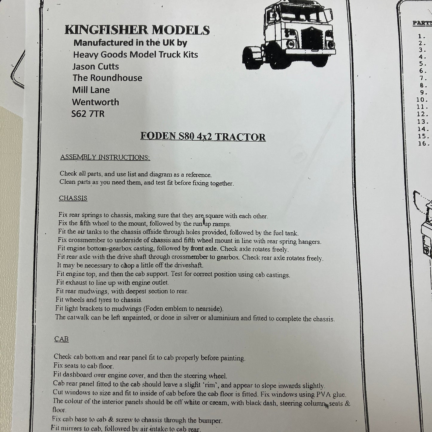 053 HG.53A Foden S80 4x2 sleeper cab