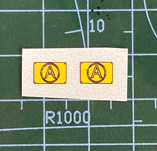 501 Atkinson rear mudguard emblem